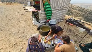 Nomadic Family Making Soup & Spreading Charity to Neighbors 🍲🏕️ | A Heartwarming Act of Kindness 💖🤗