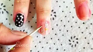 From simple and basic design, Level up the nail art designs 🥰 #nailart #nailinspo 