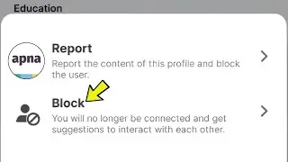 Block Profile In Apna Job Search App | Latest Update 2025
