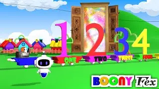 🤖Boony Robot की Magical Train🚆 | 1 to 10 Numbers गिनती | Kids 3D Animation Hindi
