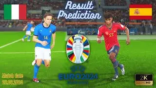 Italy vs Spain | UEFA EURO 2024 | Group Stage | 20/6/2024 | PES 2018 PC MODDED | 2K 60FPS