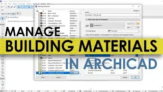 ARCHICAD PREPARING BUILDING MATERIALS - Quick Tutorials