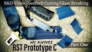 William Collins RST rescue service tool prototype r&d seatbelt cutter/glass breaker