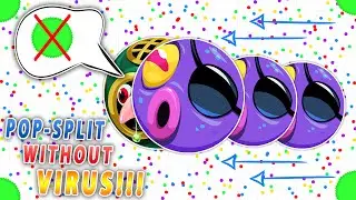 Agar.io - FIRST EVER POPSPLIT WITHOUT A VIRUS? POPSPLIT HACK/GLITCH (Solo Destroying Teams)