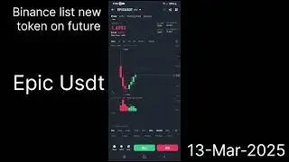 Binance list new coin / Future trading / Epic coin