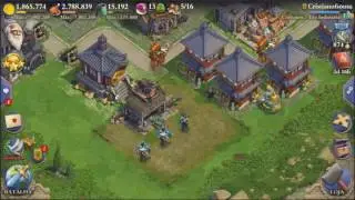 DomiNations: Dando um zoom pela base.