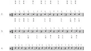 Snare Drum Lesson 1 quarter notes & quarter note rests