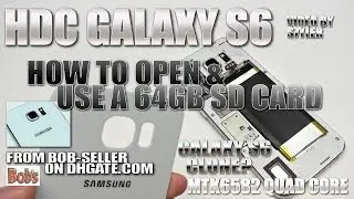 How to insert SD Card in the HDC Galaxy S6, MTK6582, Metalframe, 1:1 Samsung Galaxy S6 Replica