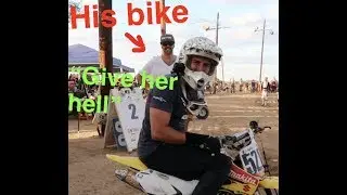 racing a random guys full mod pit bike and winning my class?!