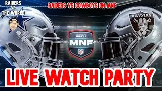 RAIDERS VS COWBOYS LIVE MONDAY NIGHT FOOTBALL WATCH ALONG #Raiders #raidernation #nfl