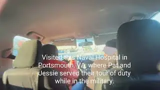 PORTSMOUTH - Naval Hospital visit - Pat and Jessie had their military tour of duty here, reminiscing