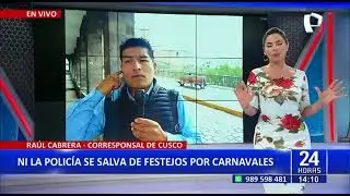 Con pintura y espuma: Así se celebran los carnavales en Cusco