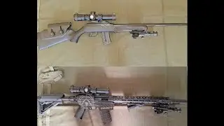 Rifle 7122M  - Instala&ccedil;&atilde;o do Kit T&aacute;tico AR - Johnzera3D