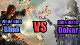 MTG Blue Black Delver vs White Blue Blink Ten Dollar Gauntlet Season 1 Round 1