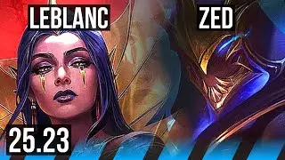 LEBLANC vs ZED (MID) | 5/0/2 | KR Master | 25.23
