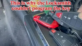 This is why the locksmith couldn&rsquo;t program the key