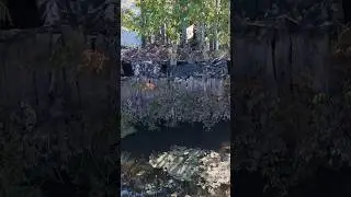 We love getting to hear the history behind old duck blinds in the Natural State. #duckblind #hunting
