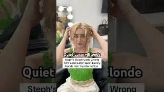 Quiet Luxury Blonde Hair Transformation #blonde #hair #balayage #hairgoals