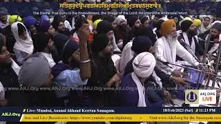 043 Mumbai 18Feb2023 SatEve Rainsabai Keertan Bhai Davinder Singh Jee Gurdaspur