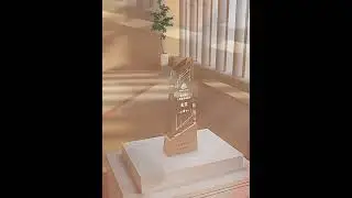 Solid Wood Trophy | Wooden Trophy | Wooden Trophy | Crystal Wooden Trophy | LS-GIFT