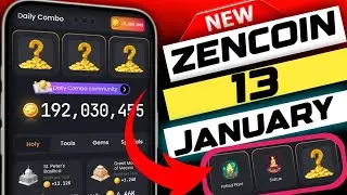 zen coin daily combo today 13 January | 13 January zen coin daily meditation today #zencoin