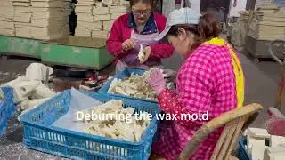 High quality bucket teeth| What is the wax mold manufacturing workshop of bucket teeth #bucketteeth