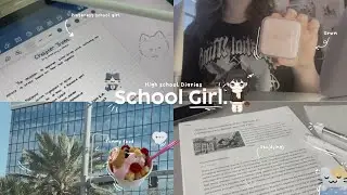 [VLOG] School Girl Diaries 🍀☁️: productive school days, studying, Grwm, aesthetic 