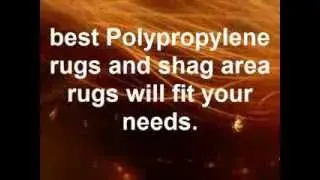 Polypropylene rugs