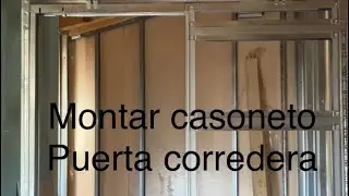 C&oacute;mo montar casoneto puerta corredera en tabique #knauf #drywall #cartonyeso #construccion #tabiques
