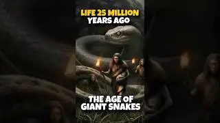 Life 25 Million Years Ago | The Age of Giant Snakes #Life25MillionYearsAgo #WildHistory #shorts