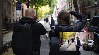 Engagement Photoshoot in New York City Behind the Scenes