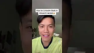 How to LinkedIn Stalk in PRIVATE MODE #shorts