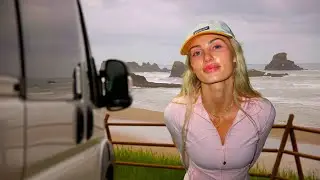 48 Hours of Coastal Van Life (Beach Campfire & Cozy Van Life)