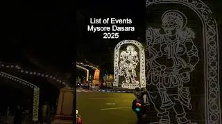 Mysore Dasara Inauguration on September 22nd, 2025 | list of events