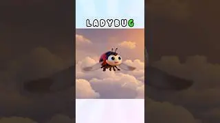 &ldquo;LADYBUG DANCING IN SKY&rdquo; - #shorts #ABCsMelody #kidslearning #kidssongs #childrenssong #animalsong