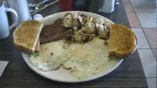Breakfast at The Lake-Vu Motel in Kenora Ontario Canada