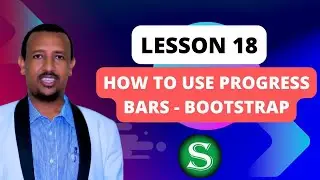 Casharka 18-aad. Bootstrap 5 Progress Bar | baro sida loo sameeyo website yada | somali