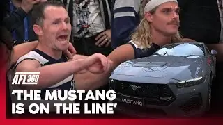 Dangerfield's hilarious 'MUSTANG' moment after prelim win 🤣 | AFL 360 | Fox Footy