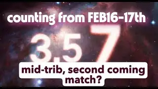 3,5 and 7 years from FEB16-17th - does it fit? #rapture #blessedhope #bride #moon #gilgamesh
