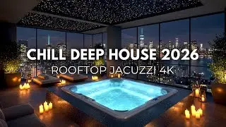 Deep House Chill Background Music &bull; Rooftop Jacuzzi Night &bull; Luxury Chill Mix 4K