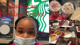 Trying Starbucks Holiday Drinks | VLOGMAS DAY 6