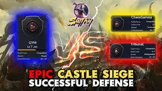 ⚔️EPIC CASTLE SIEGE DEFENSE - GYM vs ChaosGamma vs TribunaL - Black Desert Mobile GLOBAL