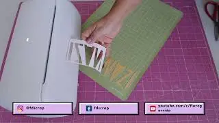 Cake topper de cartulina espejo con Cricut Joy Xtra / #SCRAP #DIY #SCRAPBOOK