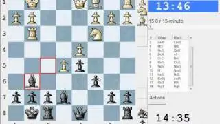 Chess World.net: LIVE Rapid #64 против modern1054 (1765) - Французская защита: размен (C01)