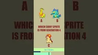 Which Shiny sprite is from which Generation? #shorts