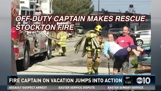 Off-Duty Stockton Fire Captain Makes Rescue At Oxnard Fire &bull; News Coverage