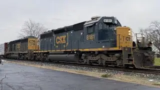 L301-10 | CSX Local &bull; CSX #8181 + #4059 & 6 car manifest + Special 6 axle railcar! in Grandville, MI
