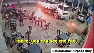 A calm caf&eacute; moment instantly turned dangerous when a flash fire erupted