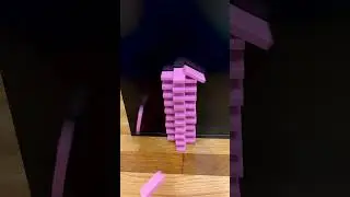 Can you figure out this domino effect? (ft. light pink #H5dominocreations)