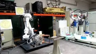 New Panasonic handling robot HS-165G3 with spot-welding gun